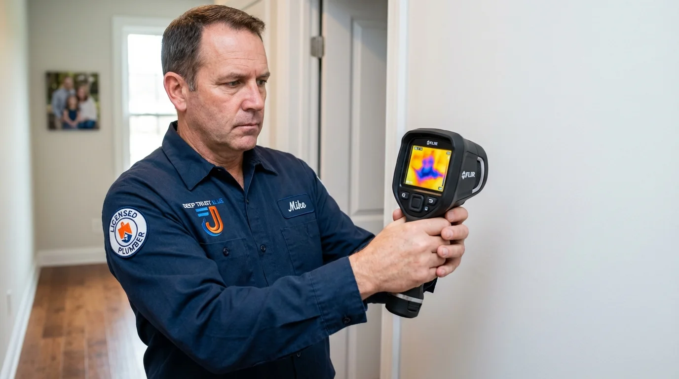 Thermal imaging leak detection by Johns Plumbing LLC in Glens Falls